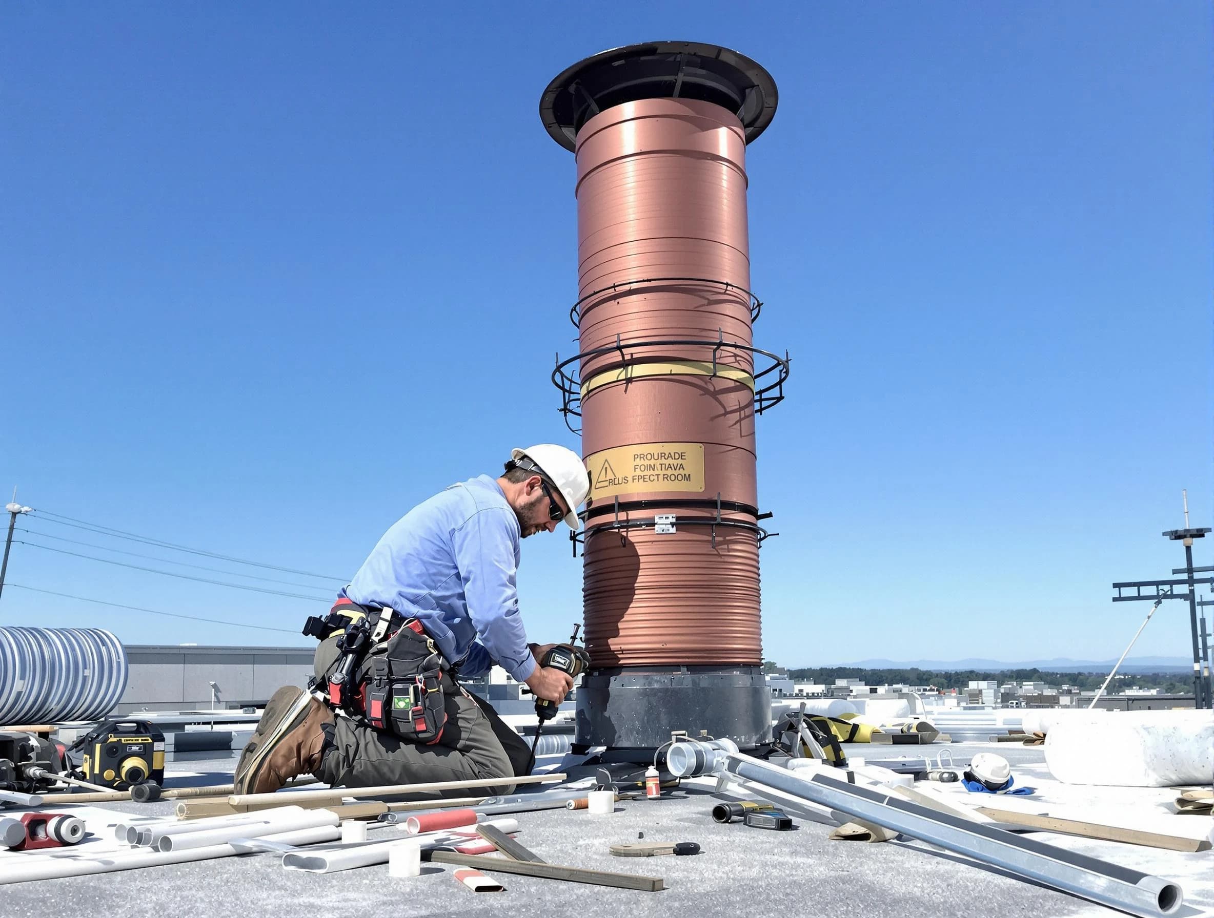 Installed chimney liner by Farr West Chimney Sweep in Farr West, UT