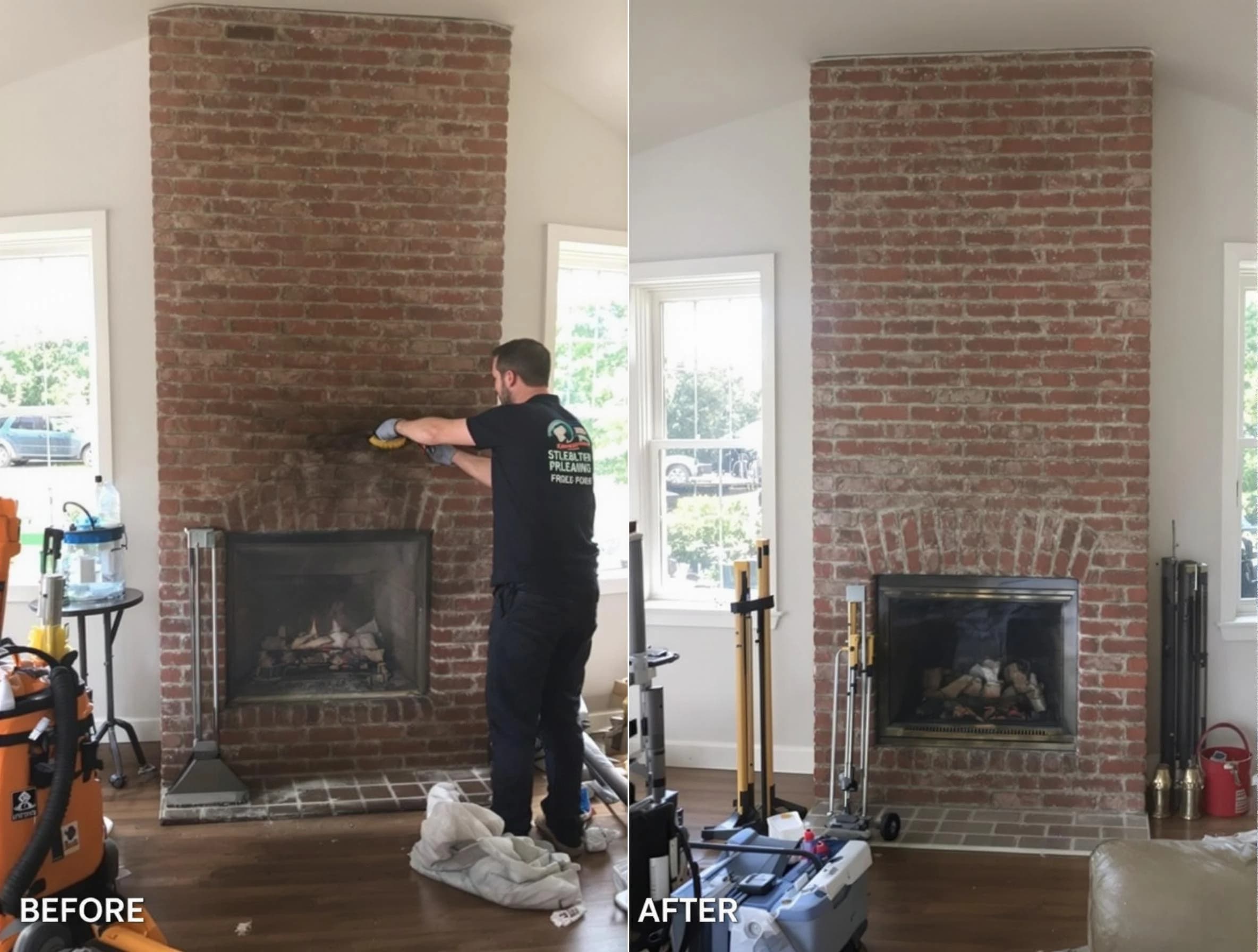 Finished chimney sweeping service by Farr West Chimney Sweep in Farr West, UT