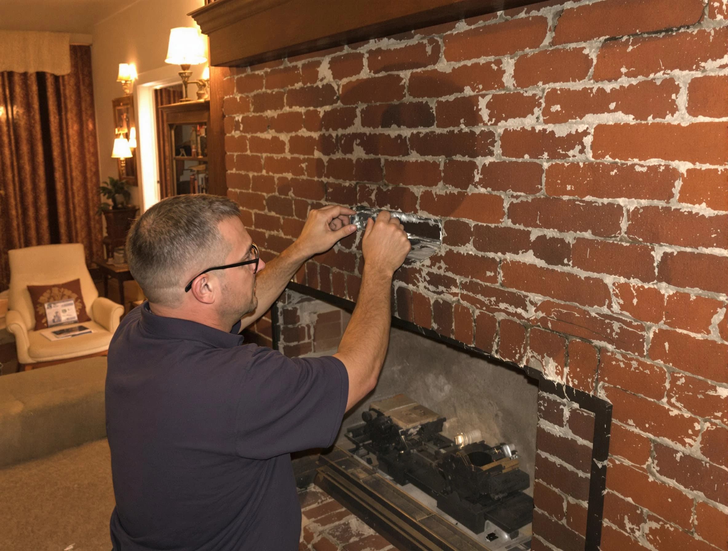 Farr West Chimney Sweep expert fixing a fireplace in Farr West, UT